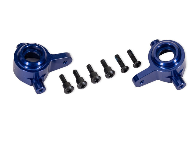 Traxxas 9064-BLUE Aluminum Blue Steering Blocks (L&R) TRA9064BLUE
