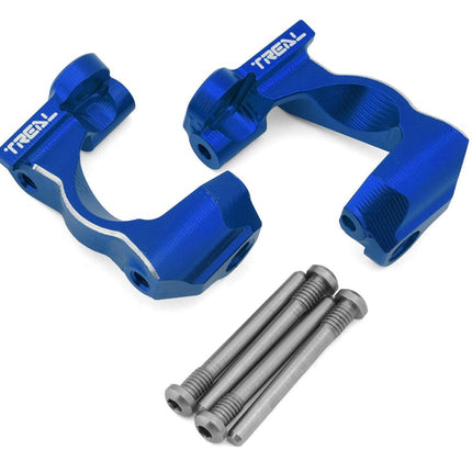 Treal Hobby Aluminum Front C Hubs Traxxas Mini Maxx Blue Left/Right
