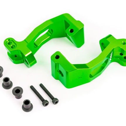 Traxxas Sledge Aluminum Caster Blocks Left & Right Green TRA9532G