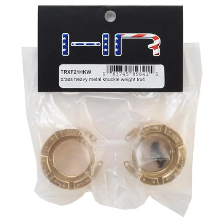 Hot Racing Brass Heavy Metal Knuckle Weight for Traxxas TRX-4 (2)