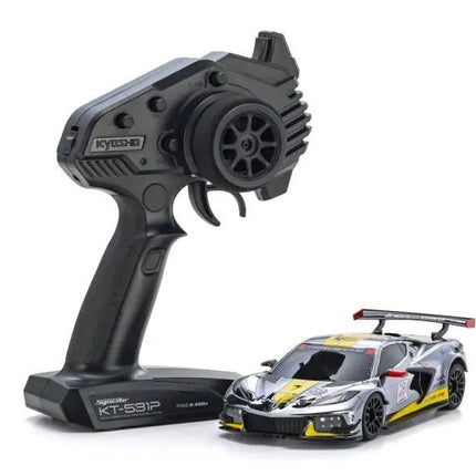 Kyosho Mini-Z RWD MR-04 Chevrolet Corvette C8.R Chrome/Yellow 20th Annivesary