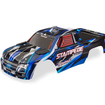 Traxxas Stampede® Brushless 2WD Pre-Painted Monster Truck Body (Blue) 3620-BLUE