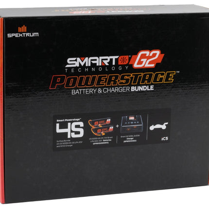 Spektrum RC Smart PowerStage 4S Surface Bundle w/2 Smart G2 2S 50C LiPo Battery