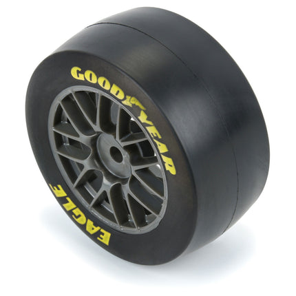 Pro-Line 1/12 Goodyear Eagle Soft Tire F/R MTD Gray Wheels (4): Losi NASCAR