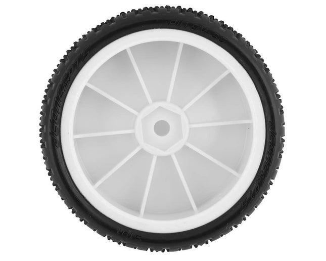 JConcepts Pin Swag Slim 2.2" Pre-Mount 2WD Front Buggy Carpet Tires White (Pink)