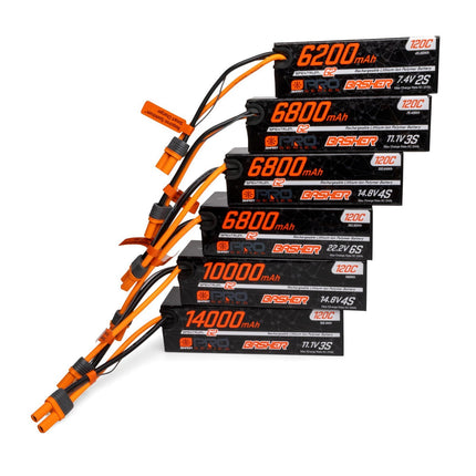 Spektrum 7.4V 6200mAh 2S 120C Smart G2 Pro Basher LiPo Battery: IC5