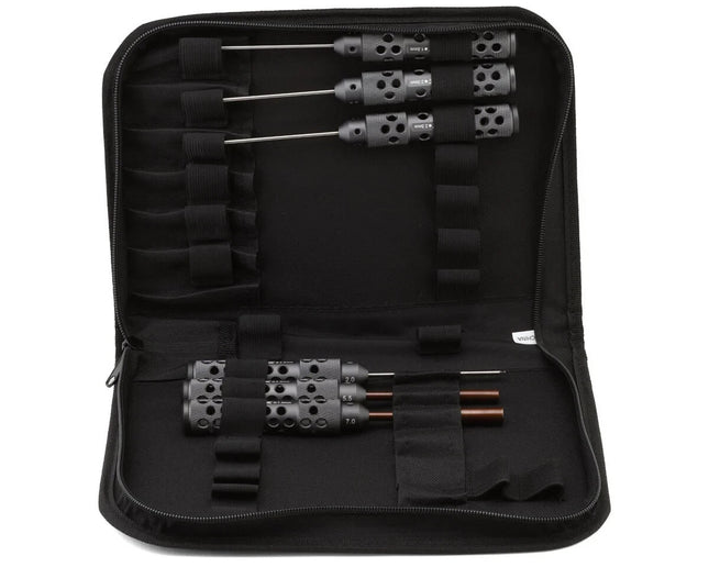 ProTek RC 6-Piece Metric Hex & Nut Driver "TruTorque" Tool Set w/Carrying Case