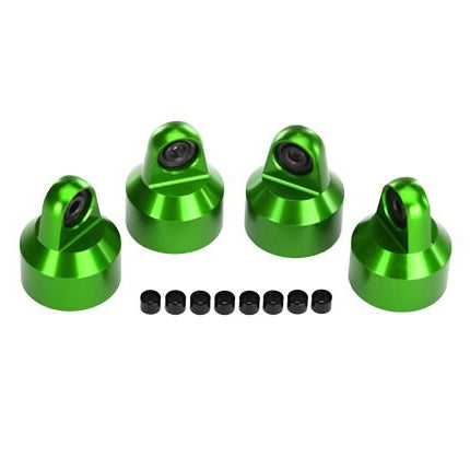 TRAXXAS ALUMINUM SHOCK CAPS GTX GREEN (4) X-MAXX/XRT TRA7764G