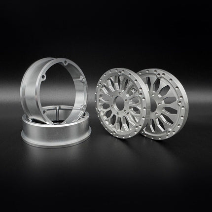 Reefs RC 2.2 "Shield" Aluminum Beadlock Wheels w/Hubs (2) REEFS229