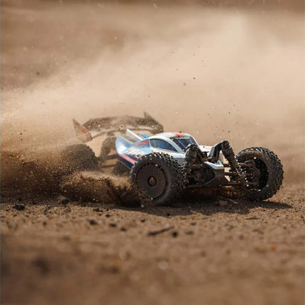 Arrma Typhon Grom MEGA 4WD 380 Brushed 1/18 Buggy RTR Blue/Silver ARA2106T1