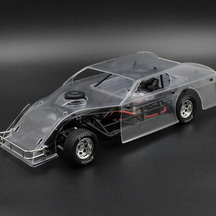 1RC Racing Dirt Modified 2.0 1/18 Brushless RTR 2WD Oval Racer (Clear) 1RC1127