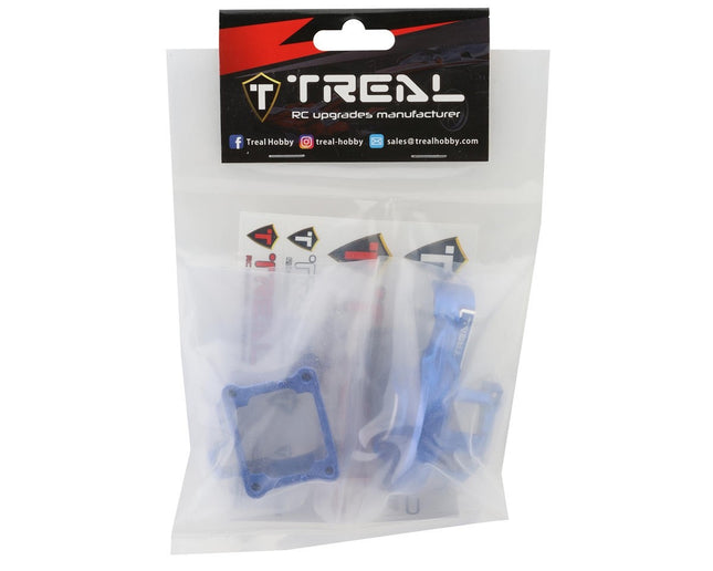 Treal Hobby Aluminum Center Differential Gearbox Case for Traxxas Sledge (Blue)