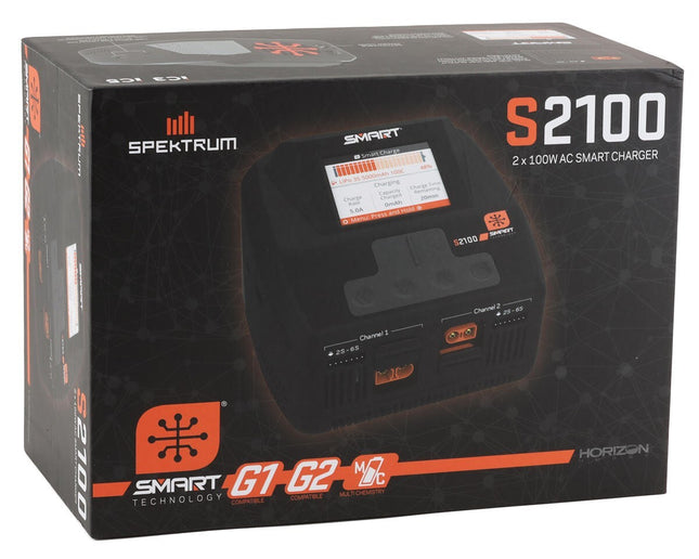 Spektrum RC S2100 G2 AC Smart Charger 6S/12A/100W x2 SPMXC2000 NEW!!