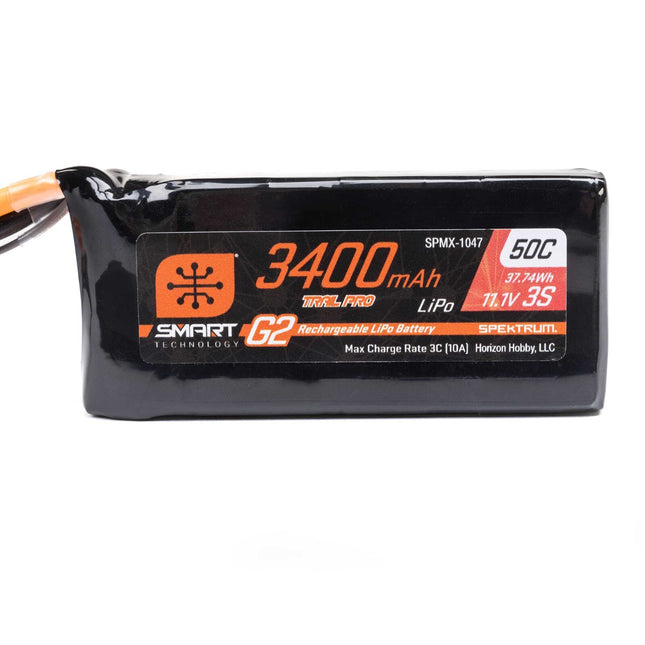 Smart G2 Trail Pro 3400mAh 3S 11.1V 50C LiPo w/ IC3 SPMX1047