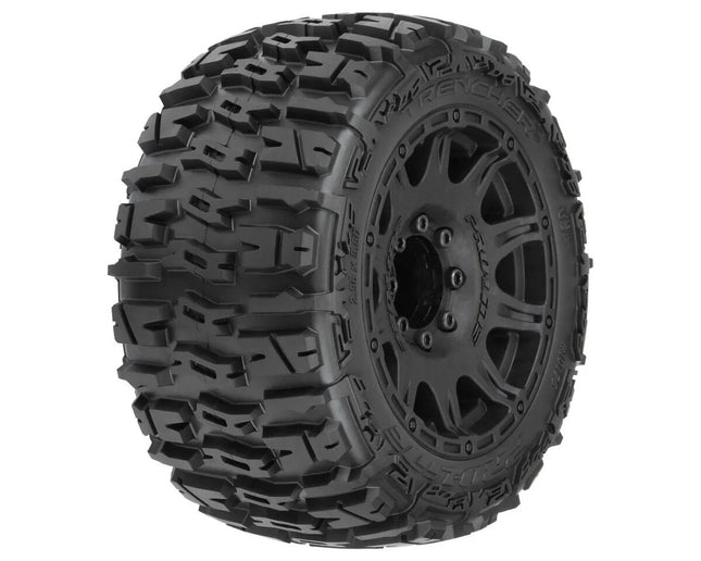 Pro-Line Trencher LP 3.8" Pre-Mounted Truck Tires (Black) (M2)