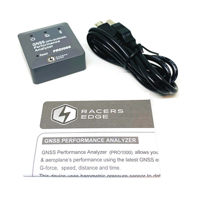Racers Edge GNSS Performance Analyzer Bluetooth GPS Speed Meter RCEPRO1000