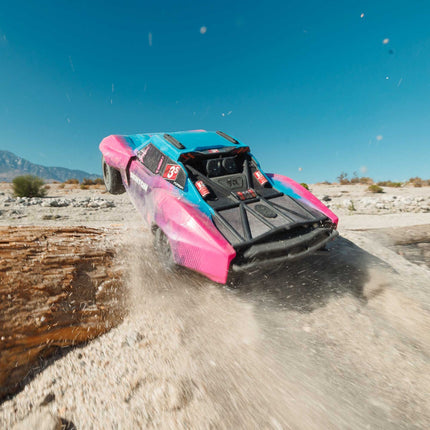 Arrma 1/10 SENTON 4X4 223S BLX Brushless Short Course Truck RTR/DSC, Pink/Blue