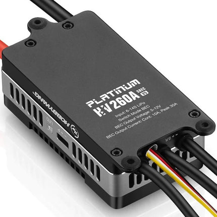 Hobbywing Platinum 260A HV V5 Brushless ESC (SBEC) w/BEC (700-800 Electric Heli)