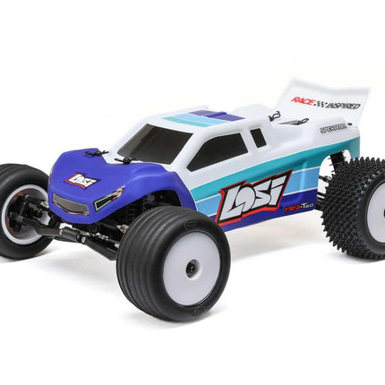 Losi Mini-T 2.0 V2 1/18 RTR 2WD Brushless Stadium Truck Blue LOS1056T2