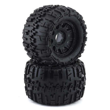 Pro-Line Trencher X MX38 3.8" Tire w/Raid 8x32 Wheels Black M2 w/Removable Hex