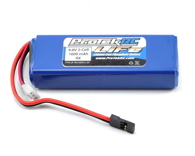 ProTek RC LiFe Receiver Battery Pack Mugen/AE/8ight-X 6.6V/1600mAh Balancer Plug