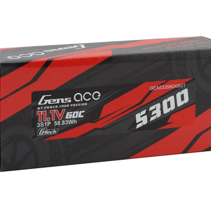 Gens Ace G-Tech Smart 3S LiPo Battery 60C (11.1V/5300mAh) w/XT-90 Connector 