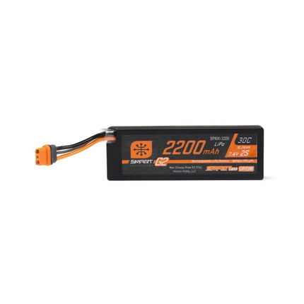 Spektrum RC 2S Smart G2 30C SmartFit LiPo Battery Pack (7.4V/2200mAh) w/IC2