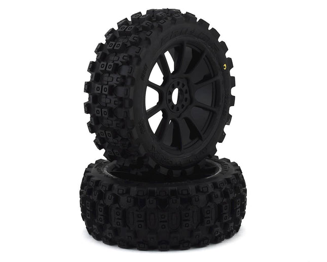Pro-Line Badlands MX Pre-Mounted 1/8 Buggy Tires (Black) (M2) w/Mach 10 Wheels