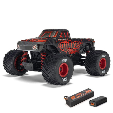 ARRMA Quake Grom 4x4 1/16 Scale RTR Brushed Monster Truck Red ARA2137T1