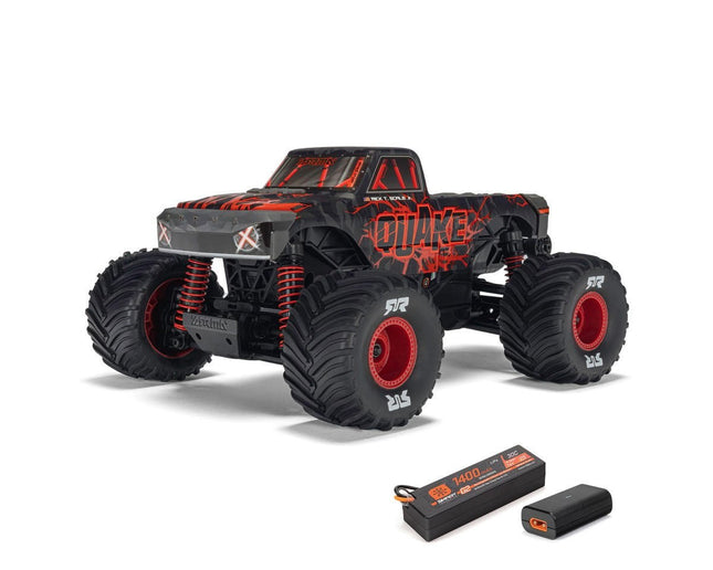 ARRMA Quake Grom 4x4 1/16 Scale RTR Brushed Monster Truck Red ARA2137T1