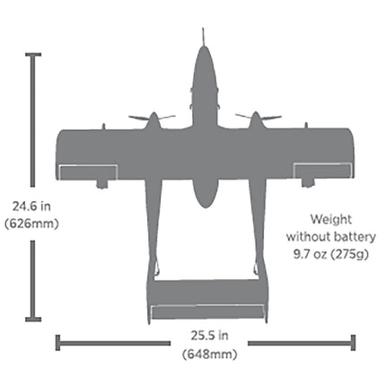 E-flite Micro OV-10 Bronco BNF Basic Electric Airplane (645mm) EFLU35050