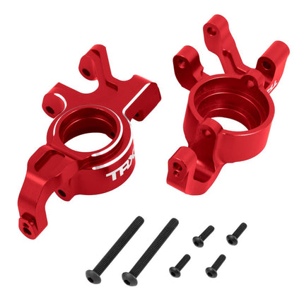 TRAXXAS ALUM STEERING BLOCKS  RED X-MAXX/XRT TRA7836-RED