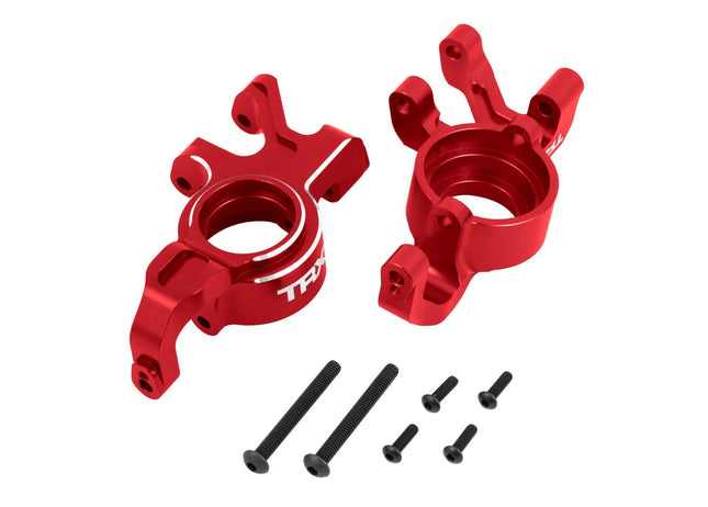 TRAXXAS ALUM STEERING BLOCKS  RED X-MAXX/XRT TRA7836-RED