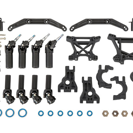Traxxas 9080 Extreme Heavy Duty Outer Driveline and Suspension Upgrade Kit Black
