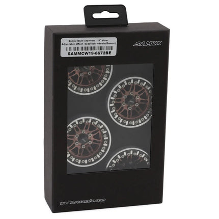 Samix Multi Crawlers Straight Spoke 1.9" Alum Adj Offset Beadlock Wheels Bronze