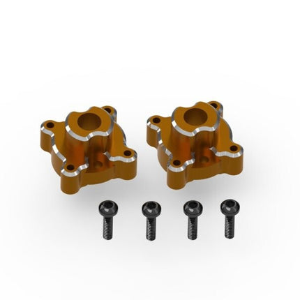 HPI Racing Aluminum Rear Hub Set (Orange / 2pcs), for Venture18