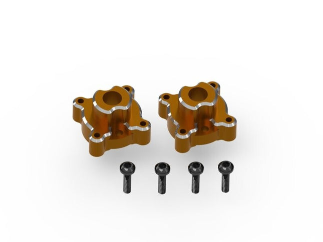 HPI Racing Aluminum Rear Hub Set (Orange / 2pcs), for Venture18