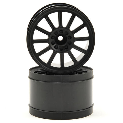JConcepts 3341B 12mm Hex Rulux 2.8" Rear Wheel (2) (Black) JCO3341B