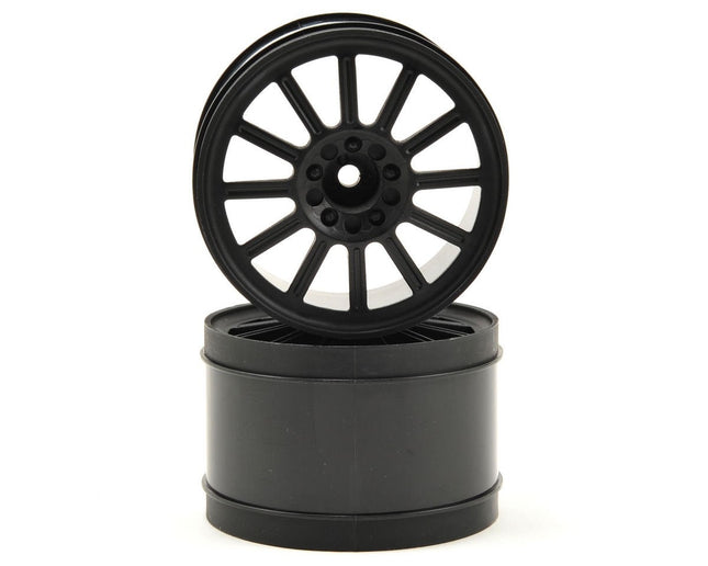 JConcepts 3341B 12mm Hex Rulux 2.8" Rear Wheel (2) (Black) JCO3341B