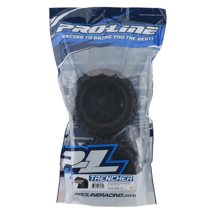 Pro-Line Trencher HP Belted 3.8" Pre-Mounted Truck Tires (Black) (M2)