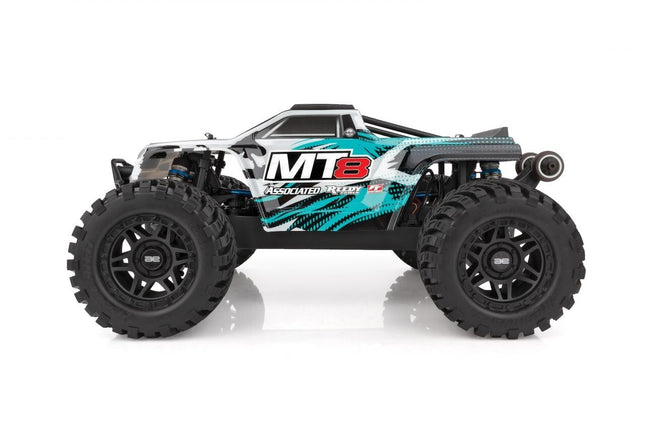 Associated Rival MT8 1/8 Scale 4WD Electric Monster Truck, Teal, RTR ASC20521