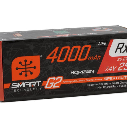 Spektrum RC 2S Smart G2 Receiver LiPo 15C Battery Pack (7.4V/4000mAh) w/IC3 