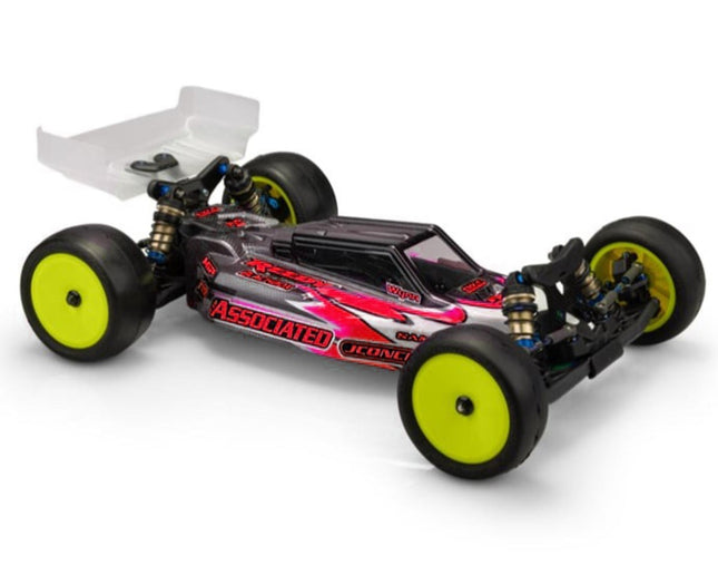 JConcepts Associated RC10B7/B7D F2 1/10 Buggy Body w/Turf/Carpet Wings CLR 0614