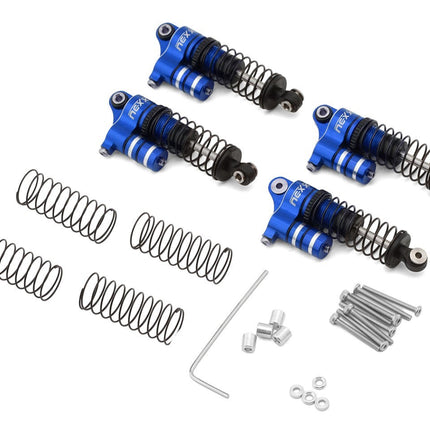 NEXX Racing Redcat Ascent-32 37mm Aluminum Oil-Filled Reservoir Shocks Blue