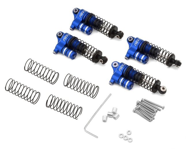 NEXX Racing Redcat Ascent-32 37mm Aluminum Oil-Filled Reservoir Shocks Blue
