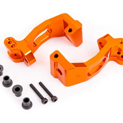 Traxxas Sledge Aluminum Caster Blocks Left & Right Orange TRA9532T