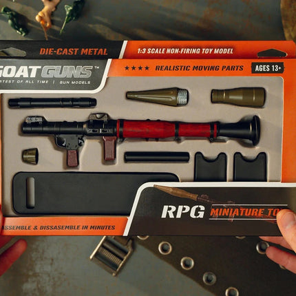 GoatGuns Miniature 1/3 Scale Die-Cast RPG Model Kit (Black)
