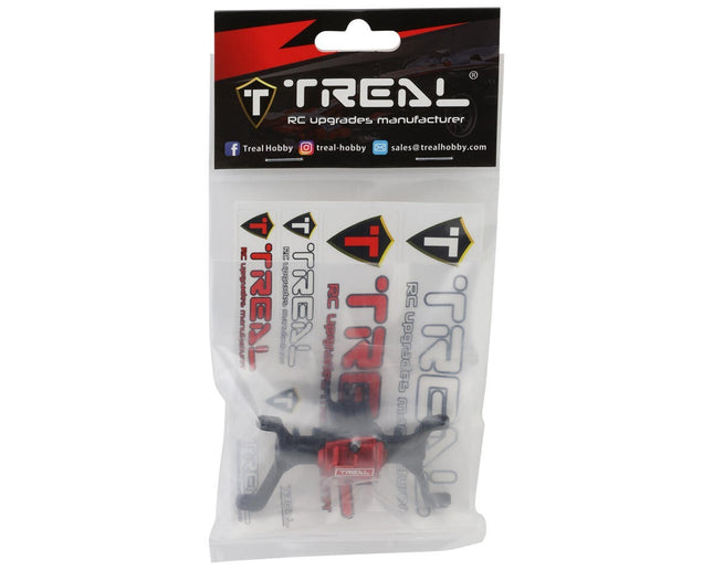 Treal Hobby Redcat Ascent-18 7075 Aluminum Front Axle Housing Black w/C-Hubs