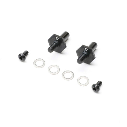 Team Losi Racing Front Axle Set, Aluminum, Black, 12mm: 22S Sprint TLR-1054