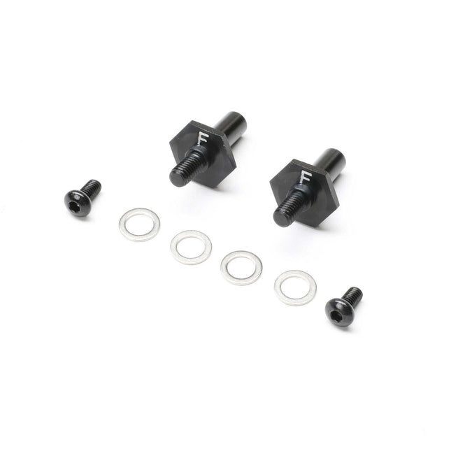 Team Losi Racing Front Axle Set, Aluminum, Black, 12mm: 22S Sprint TLR-1054